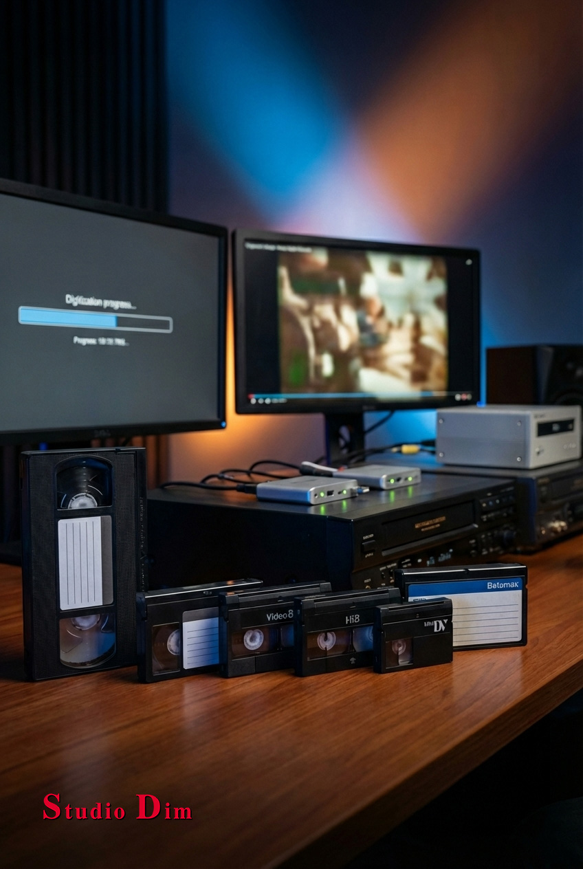 Μετατροπή βιντεοκασσετών VHS, VHS-C, Video8, Hi8, MiniDV και Betamax σε DVD ή USB στο Κερατσίνι